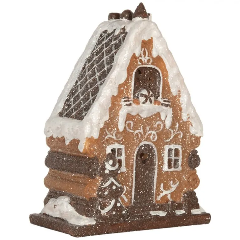 Decoratie peperkoekhuisje LED 15*8*19