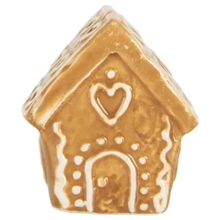 Decoratie peperkoekhuisje kaarthouder 5*4*6
