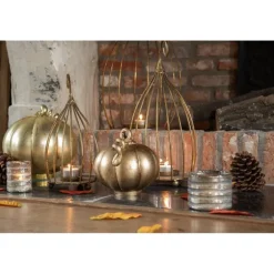 Decoratie pompoen koperkleur 15*15