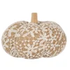 Decoratie pompoen met kant 20*17