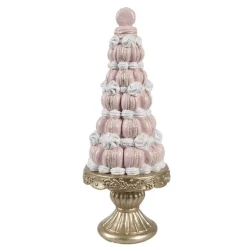 Decoratie taart macarons goud/roze 12*30
