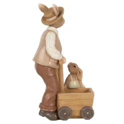Decoratie vader konijn met kleintje 13*7*23