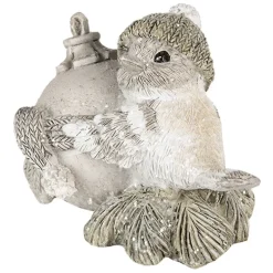 Decoratie vogeltje met kerstbal