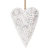 Decoratieve hanger hart wit (S) 11*2*8