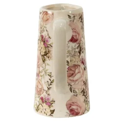 Decoratieve schenkkan rozenprint (L)