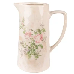 Decoratieve schenkkan/vaas rozen 21*15*25