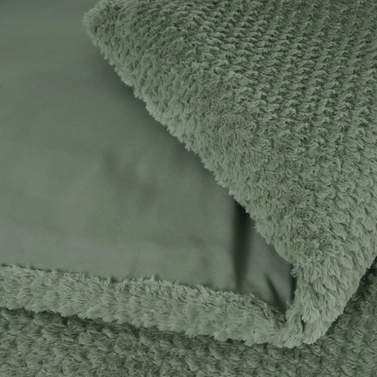 Dekbedovertrek Fur Teddy groen 140*200/220