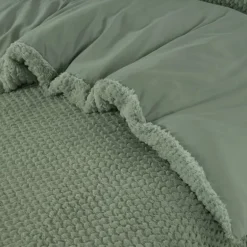 Dekbedovertrek Fur Teddy groen 140*200/220