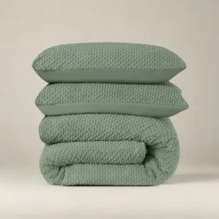 Dekbedovertrek Fur Teddy groen 140*200/220