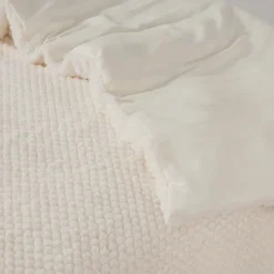 Dekbedovertrek Fur Teddy beige 240*200/220