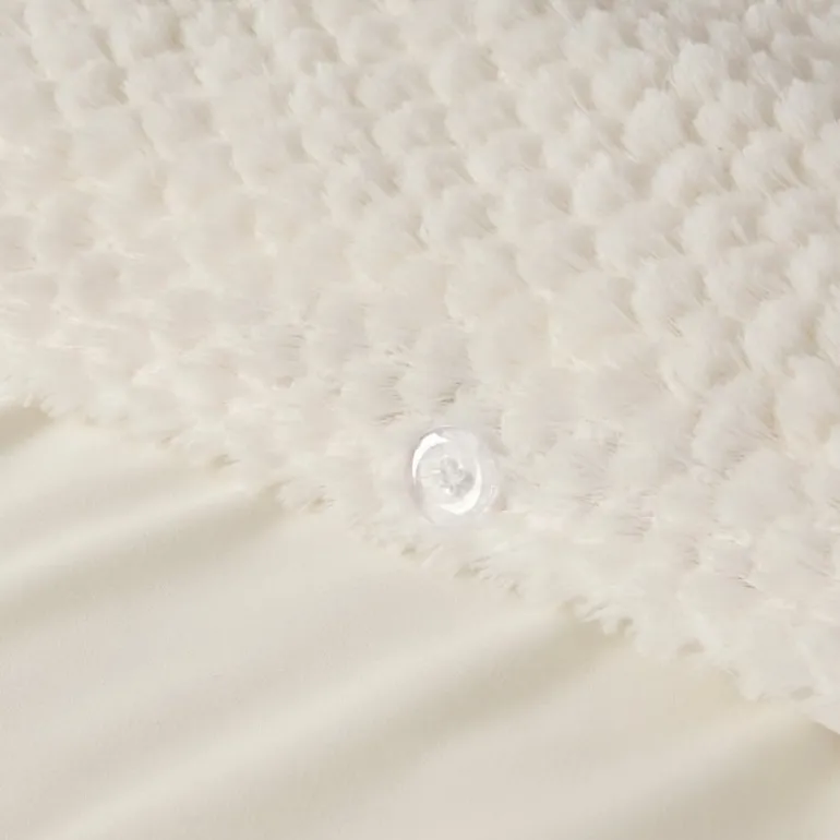 Dekbedovertrek Fur Teddy beige 240*200/220