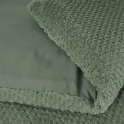 Dekbedovertrek Fur Teddy groen 240*200/220