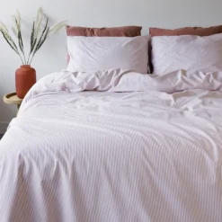 Dekbedovertrek Newport Stripe Rosewood 240*220