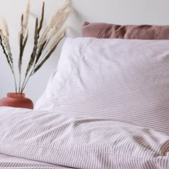 Dekbedovertrek Newport Stripe Rosewood 240*220