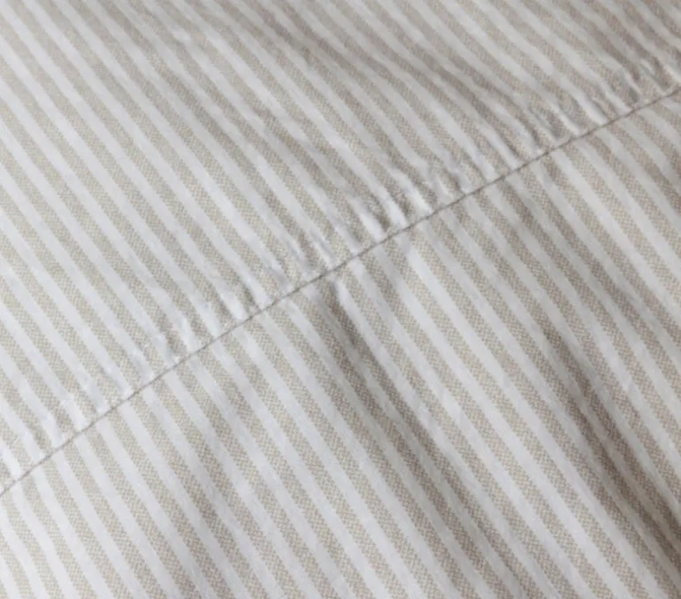 Dekbedovertrek Newport Stripe zand/beige 240*220