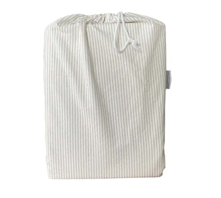 Dekbedovertrek Newport Stripe zand/beige 240*220