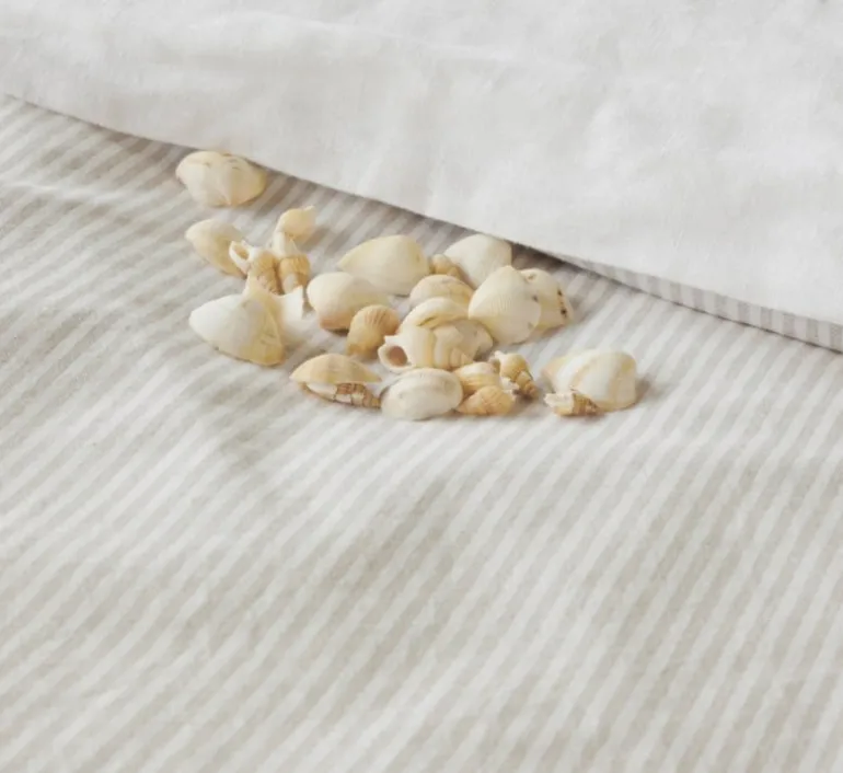 Dekbedovertrek Newport Stripe zand/beige 240*220