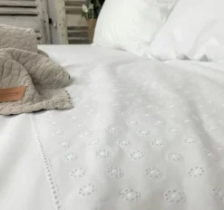 Dekbedovertrek Olivia wit 240*220