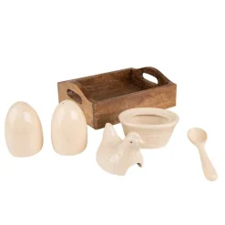 Dienblad incl potje met lepel en peper en zoutstel