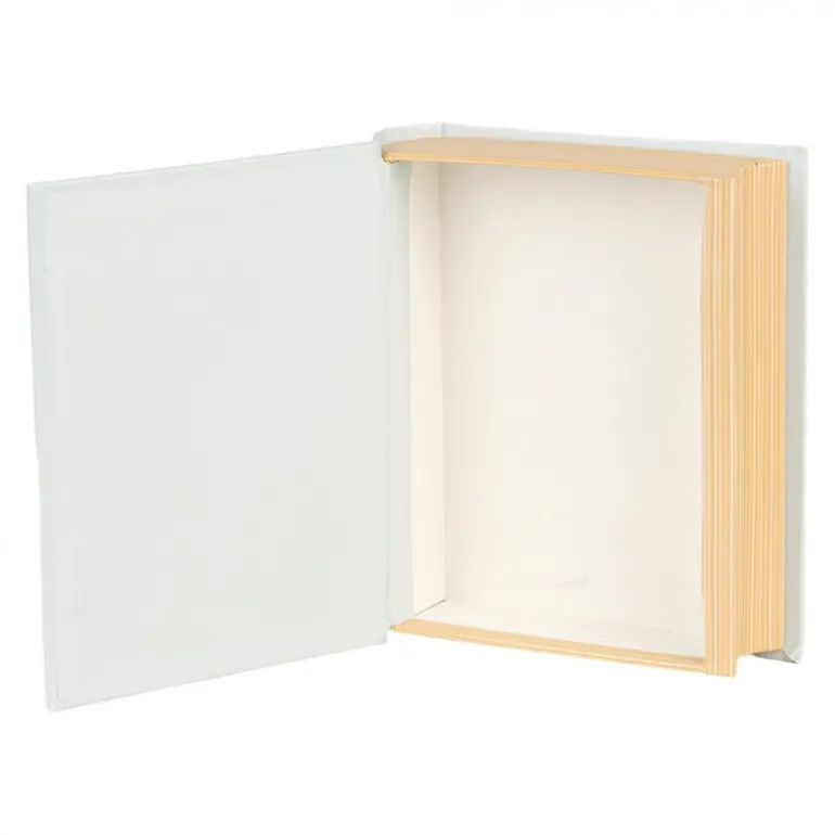 Doos in boekvorm rozen blauw/groen 17*14