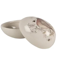 Doosje decoratie ei vogel 10*7*7