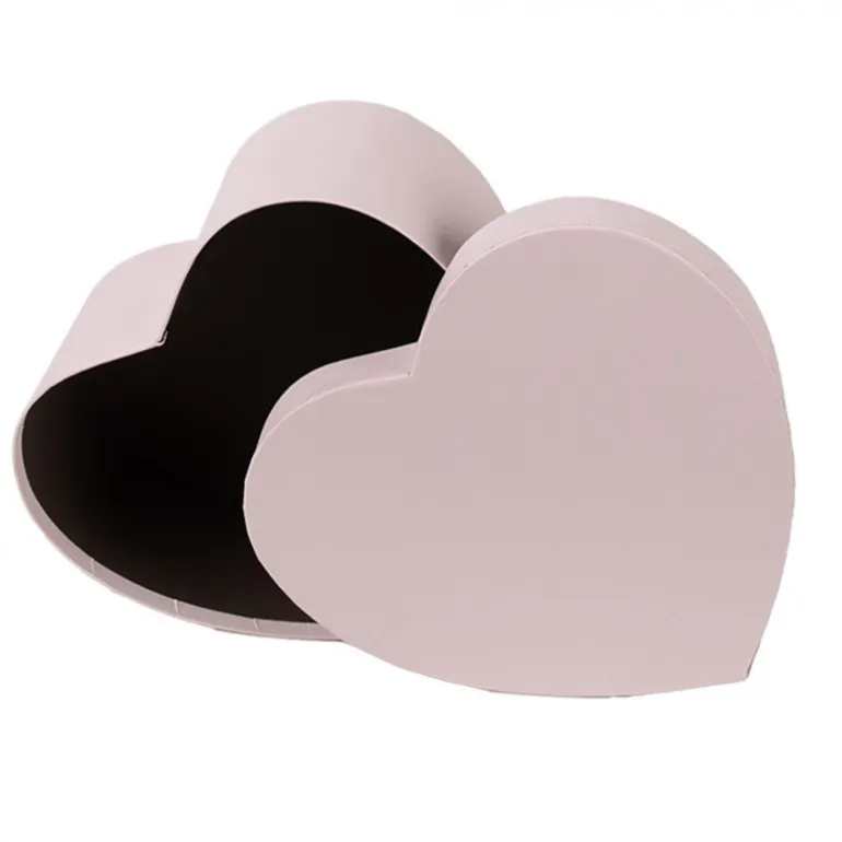 Dozenset (3) hartvorm roze