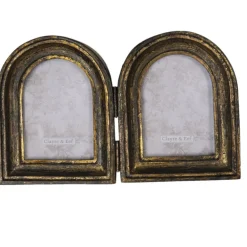 Duo fotolijst 2x 6*9 zwart/goud