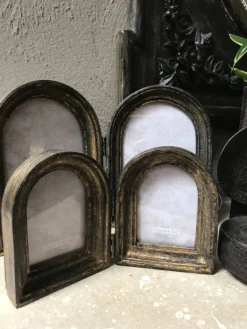 Duo fotolijst 2x 6*9 zwart/goud