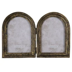 Duo fotolijst zwart/goud 2x 10*15