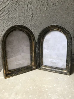 Duo fotolijst zwart/goud 2x 10*15