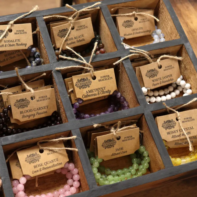 Edelsteen armband Mos Agaat