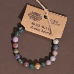 Edelsteen armband Mos Agaat