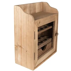Eierkast houtkleur voor 20 eieren