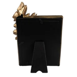 Fotolijst bloemen en vlinder blauw/goud 13*18