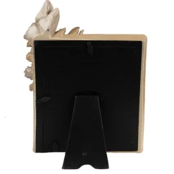 Fotolijst bloemen en vlinder taupe/groen 13*18