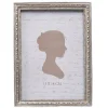 Fotolijst brocante L zilverkleur 12*17