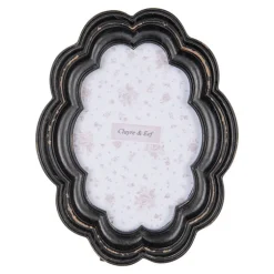 Fotolijst geschulpte rand zwart 10*15