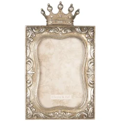 Fotolijst kroon oud zilverkleur 10*15