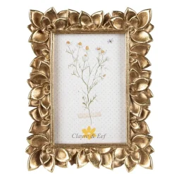 Fotolijst met bloemen goudkleur 10*15