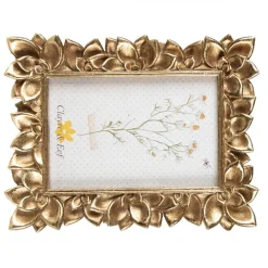 Fotolijst met bloemen goudkleur 10*15