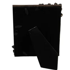 Fotolijst met bloemen zwart/goud 10*15