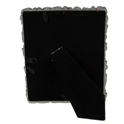 Fotolijst met bloemenrand zilverkleur 13*18