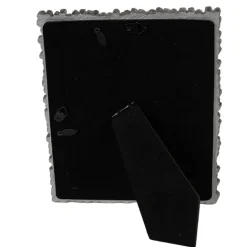 Fotolijst met bloemetjesrand zilverkleur 13*18