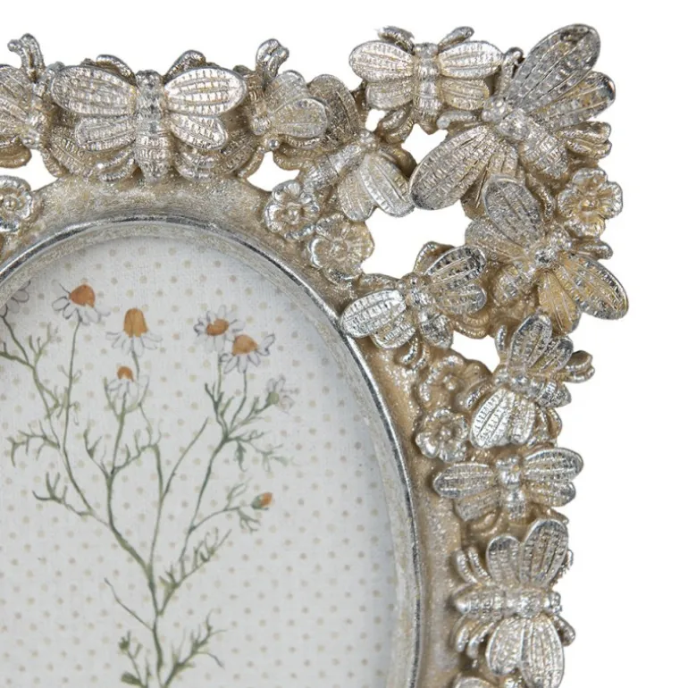 Fotolijst vlinders zilverkleur 10*15