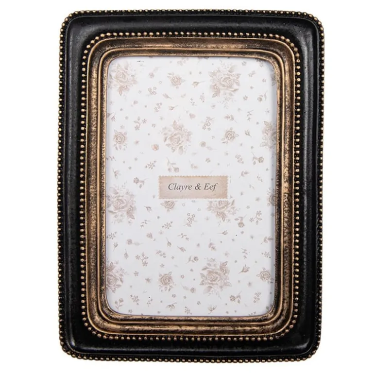 Fotolijst zwart/goud 10*15