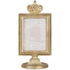Fotolijstje op voet kroon goudkleur 7*9