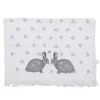 Gastendoekje Bunnies in Love grijs