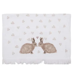 Gastendoekje Bunnies  in Love bruin