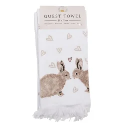 Gastendoekje Bunnies in Love bruin