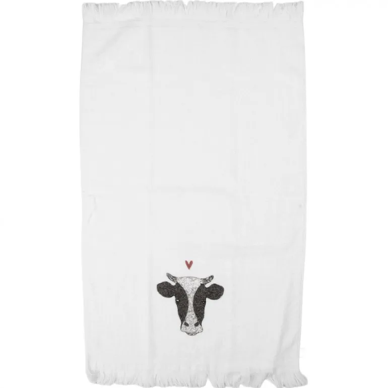 Gastendoekje koe rood hartje